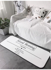 Comfortable Rectangle Floor Mat White 50x170centimeter