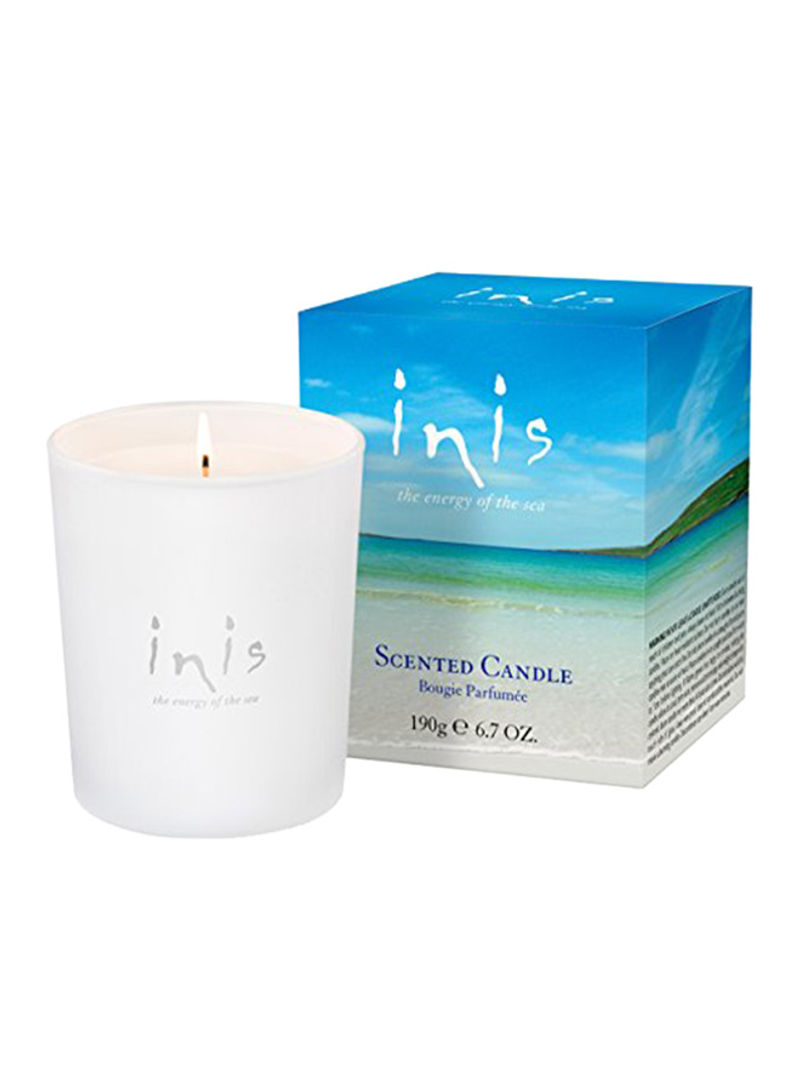 Sea Scented Candle White 3.9X3.1X3.1inch