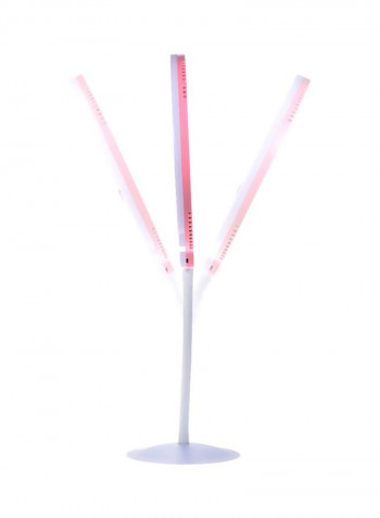 Bi-Colour LED Photography Ring Light 27.5x1.8x26.7centimeter White/Pink