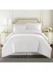 3-Piece Duvet Set Cotton White
