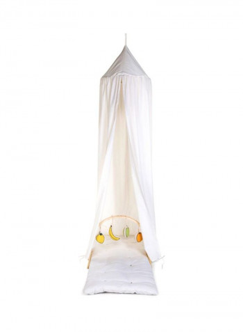 Hanging Canopy Tent + Playmat Jersey 120x120x230cm