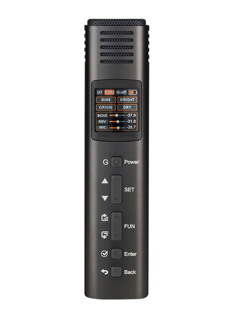 HK-600 Multi-Functional DSP Unidirectional Microphone For Karaoke MI2013 Black