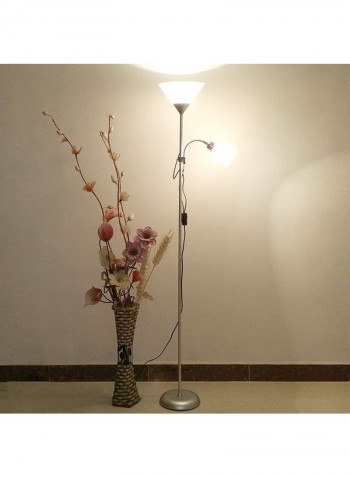 Double Head LED Floor Lamp Cool White