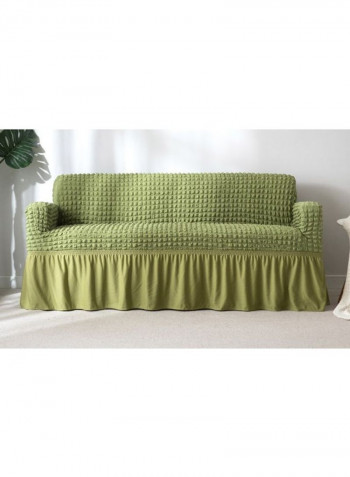 Brief Design Solid Pattern Sofa Slipcover Green 230-300centimeter
