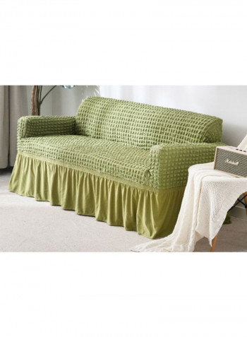 Brief Design Solid Pattern Sofa Slipcover Green 230-300centimeter