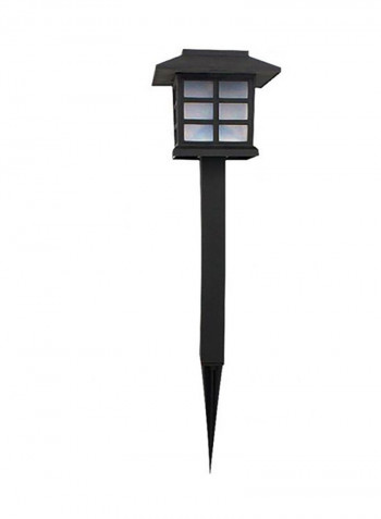 2-Piece  Solar Waterproof Solar Post LED Light Black 9x10centimeter