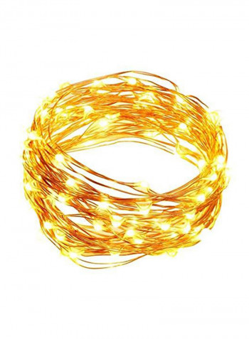 80 LED Fairy String Lights White 9x10centimeter