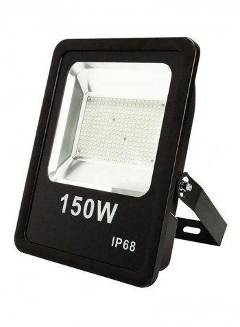Slim LED Flood Light Silver/Black 9 x 10cm