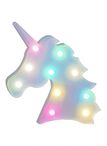 Unicorn Battery Operated Table Light Multicolour 3x20centimeter