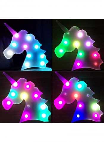 Unicorn Battery Operated Table Light Multicolour 3x20centimeter