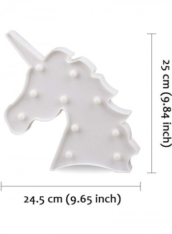 Unicorn Battery Operated Table Light Multicolour 3x20centimeter