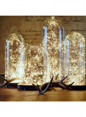 USB Powered LED Copper String Lights Gold 2x8centimeter