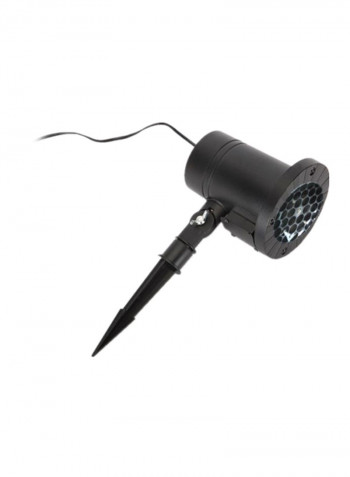 Waterproof Moving Dynamic Snowflake Film Projector Light White 10x11centimeter
