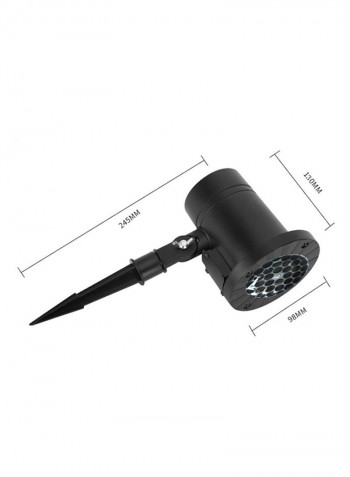 Waterproof Moving Dynamic Snowflake Film Projector Light White 10x11centimeter