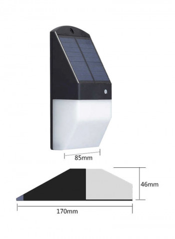 25 LED Waterproof Motion Sensor Solar Light White 5x9centimeter