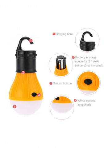 3 Modes Battery Powered Portable Usb Rechargeable Light White 14x14centimeter