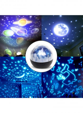 2 in 1 LED Star Night Light Lamp Blue 5x18centimeter
