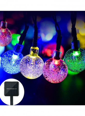 30 LED Solar Powered String Fairy Lights White 2x12centimeter