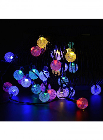 30 LED Solar Powered String Fairy Lights White 2x12centimeter