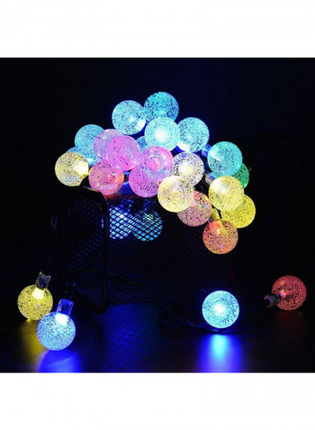 30 LED Solar Powered String Fairy Lights White 2x12centimeter