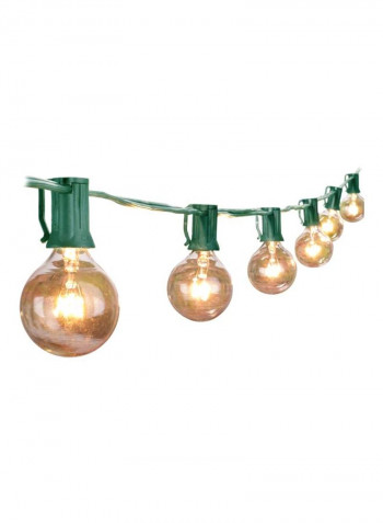 LED Globe String Lights With 25 Bulbs Yellow 4x14centimeter