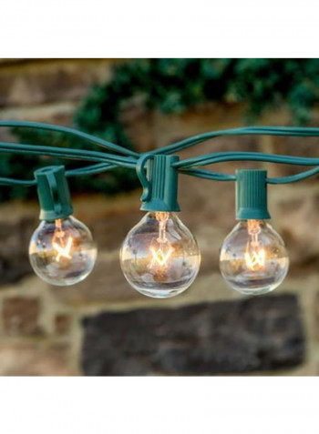 LED Globe String Lights With 25 Bulbs Yellow 4x14centimeter