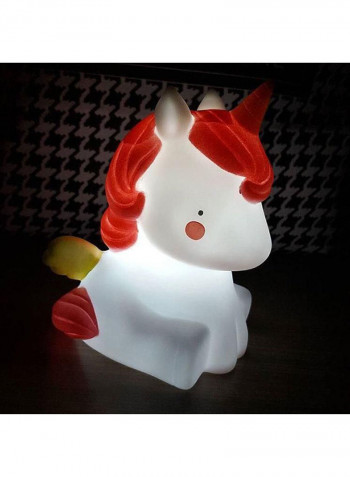 Unicorn Children Kids Night Light Lamp White 8x11centimeter