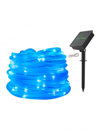Waterproof Solar Rope 100 LED String Lights White 10x10centimeter