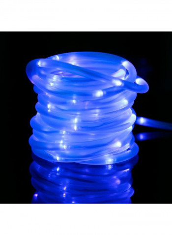 Waterproof Solar Rope 100 LED String Lights White 10x10centimeter