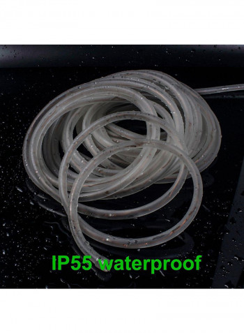 Waterproof Solar Rope 100 LED String Lights White 10x10centimeter