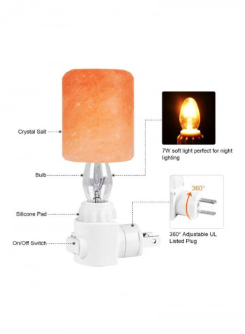 Mini Hand Carved Himalayan Salt Lamp White 7x12centimeter