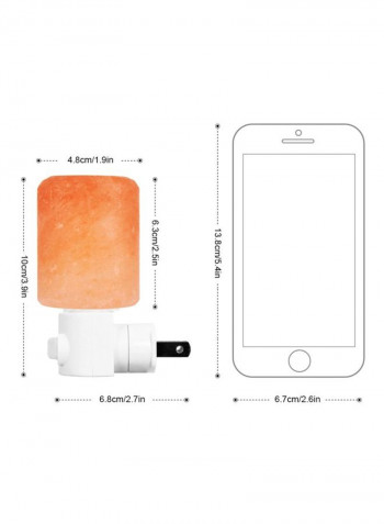 Mini Hand Carved Himalayan Salt Lamp White 7x12centimeter