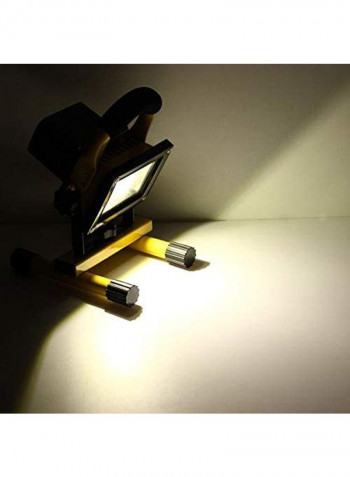 Portable Rechargeable LED Flood Light White 4x7centimeter
