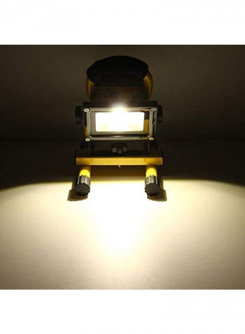 Portable Rechargeable LED Flood Light White 4x7centimeter