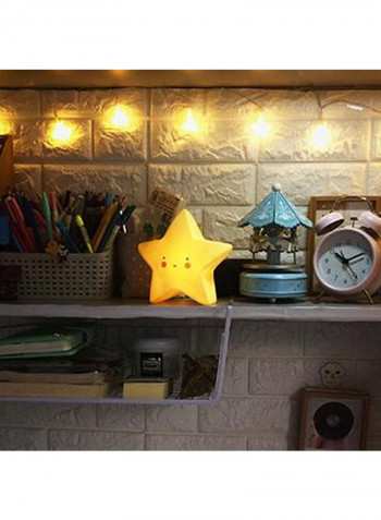Star Kids LED Night Light Yellow/Black/Red 5x10centimeter