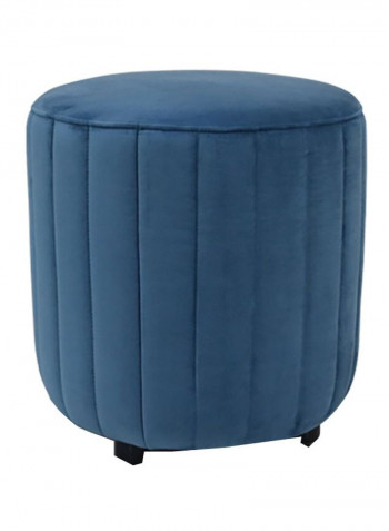 Round Pouf Blue 42x44x42cm