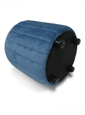 Round Pouf Blue 42x44x42cm
