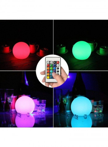20 Cm RGB Colour-Changing LED Globe Light White 9x13centimeter