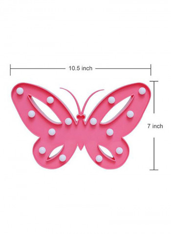 Butterfly Designed Decor Light White 10.5x7centimeter