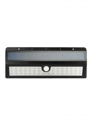 Wireless Solar Powered Motion Sensor Light White/Black 5x12centimeter