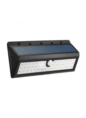 Wireless Solar Powered Motion Sensor Light White/Black 5x12centimeter