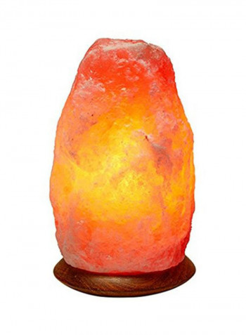 Crystal Salt Rock Lamps Night Light Orange/Brown 14cm