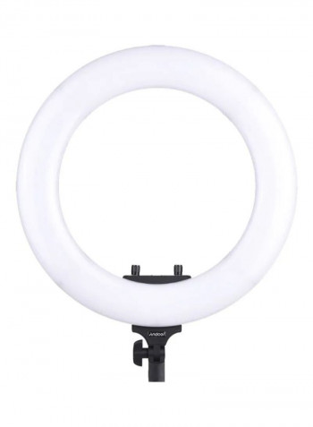LED Ring Light With Phone Holder White/Black