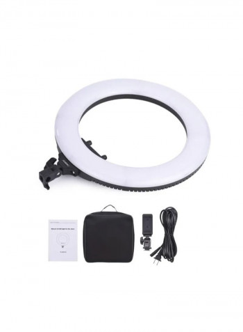 LED Ring Light With Phone Holder White/Black