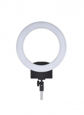 Bi-Colour Dimmable LED Ring Light White/Black