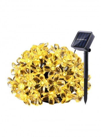 Flower Solar String Light White 3x14centimeter