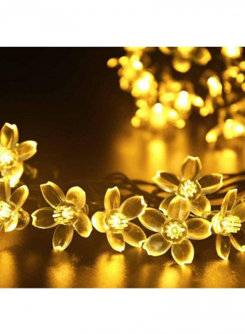 Flower Solar String Light White 3x14centimeter