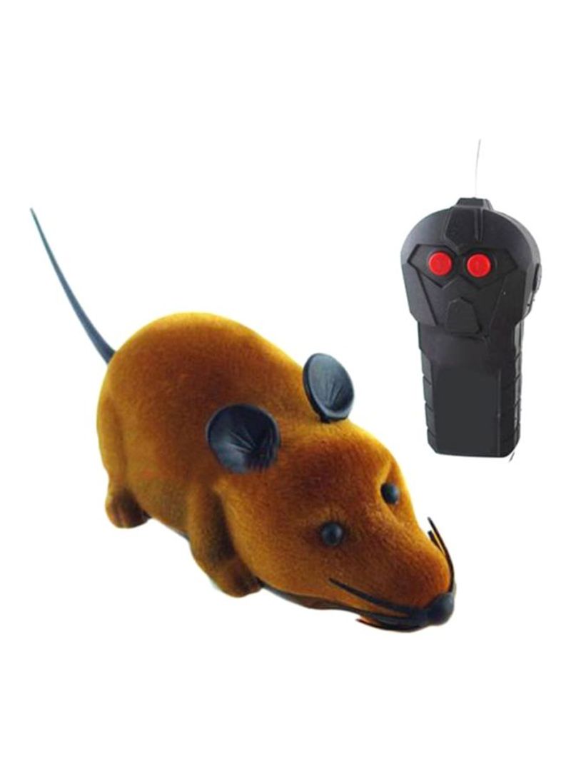 Remote Control Mouse Toy Brown/Black