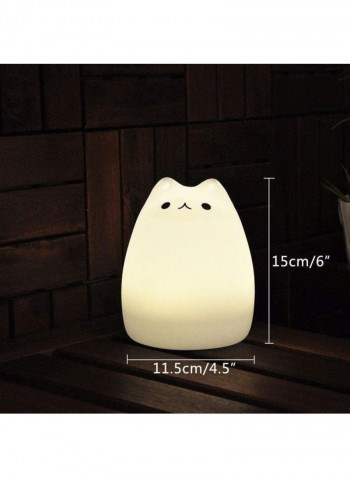 Silicone Night Light White 6x9centimeter