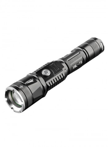 USB  LED Flashlight Black 6x10cm